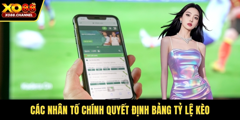 Các nhân tố chính quyết định bảng tỷ lệ kèo