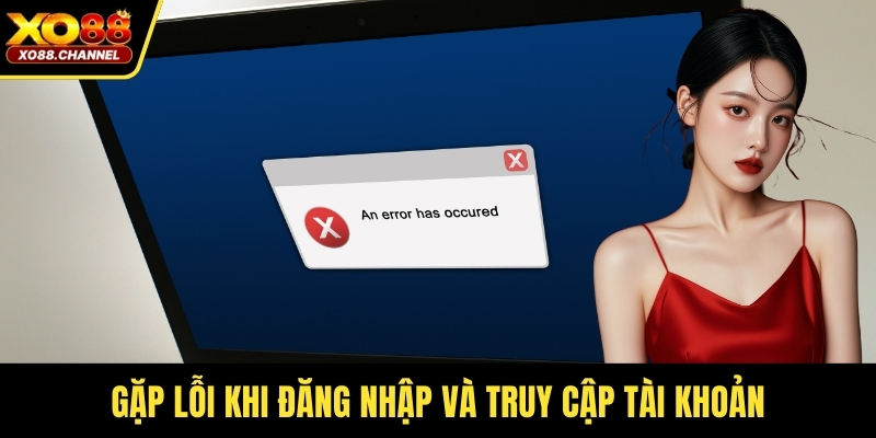 Gặp lỗi khi đăng nhập và truy cập tài khoản