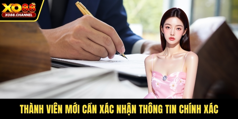 Thành viên mới cần xác nhận thông tin chính xác
